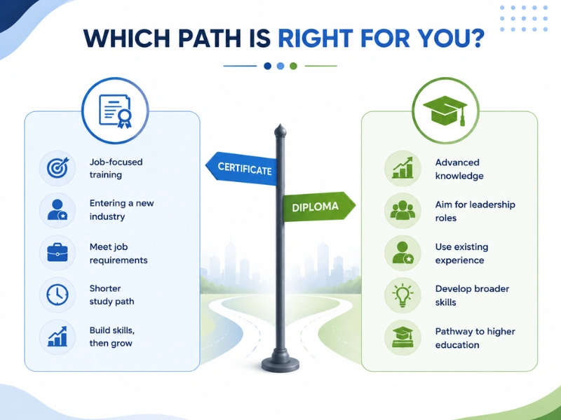 Certificate or Diploma Career Pathway